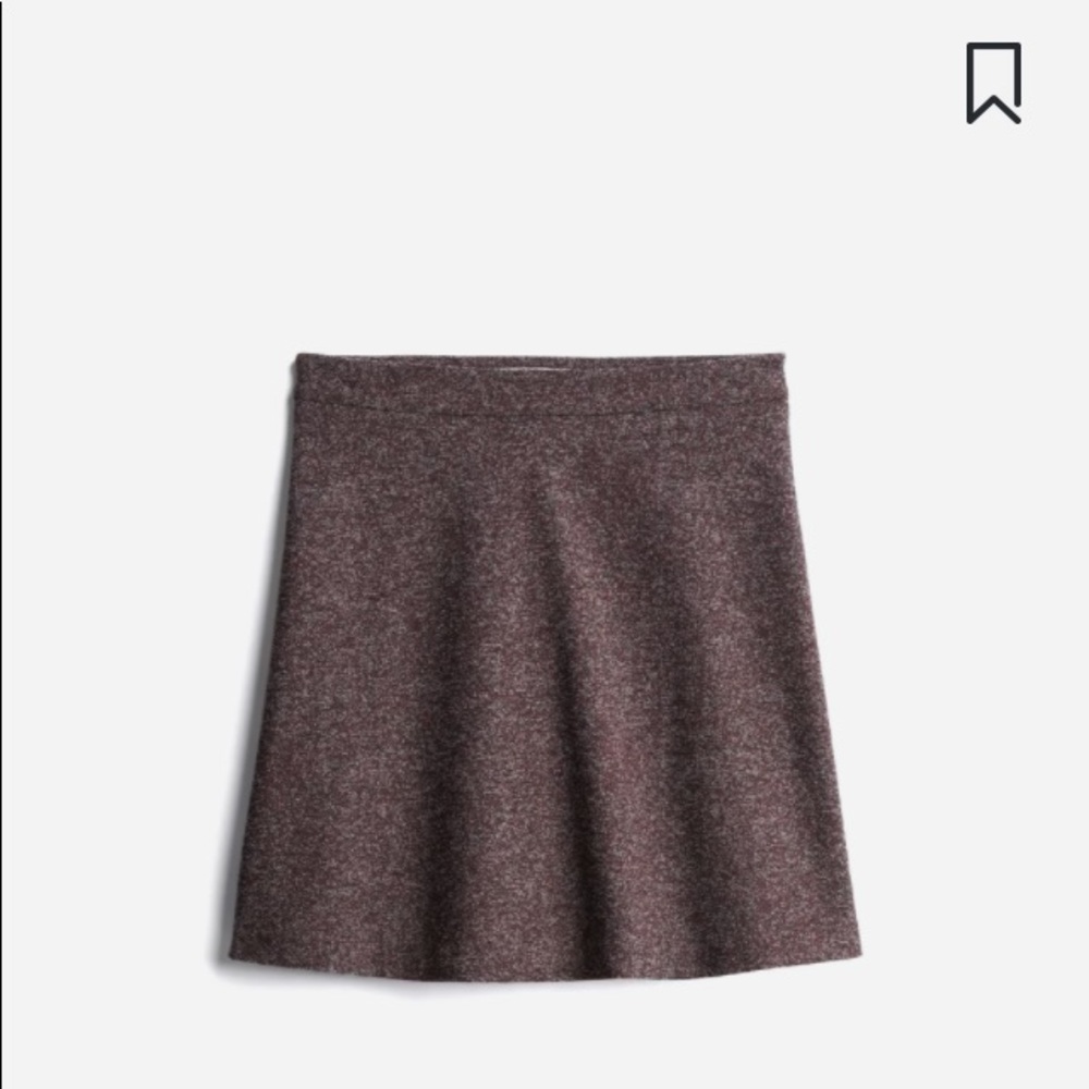 Burgundy Pull-on skirt